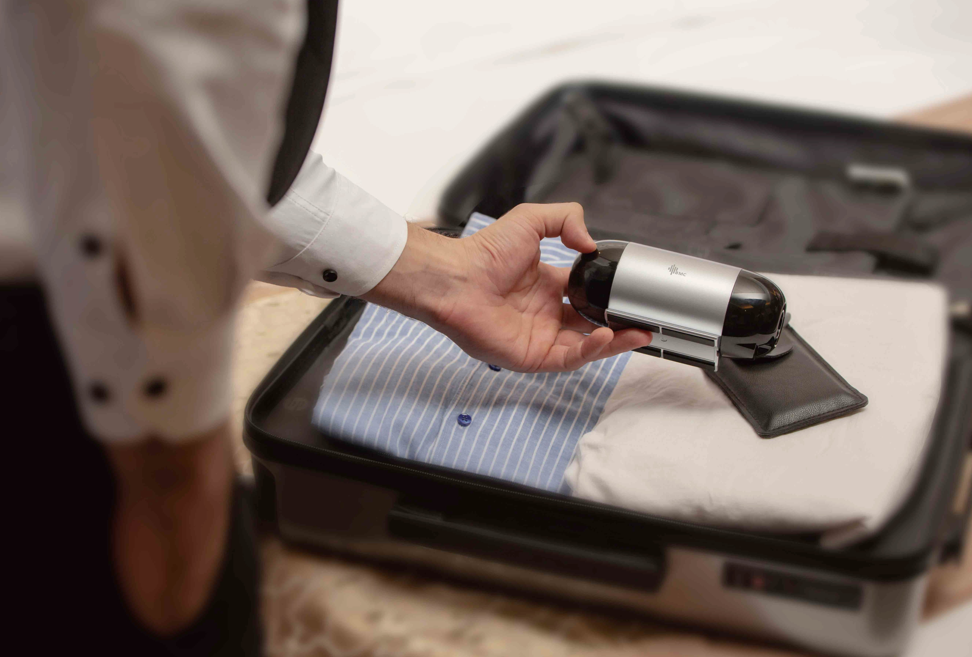 BMC M1 Mini Automatic Travel CPAP machine and BMC mask