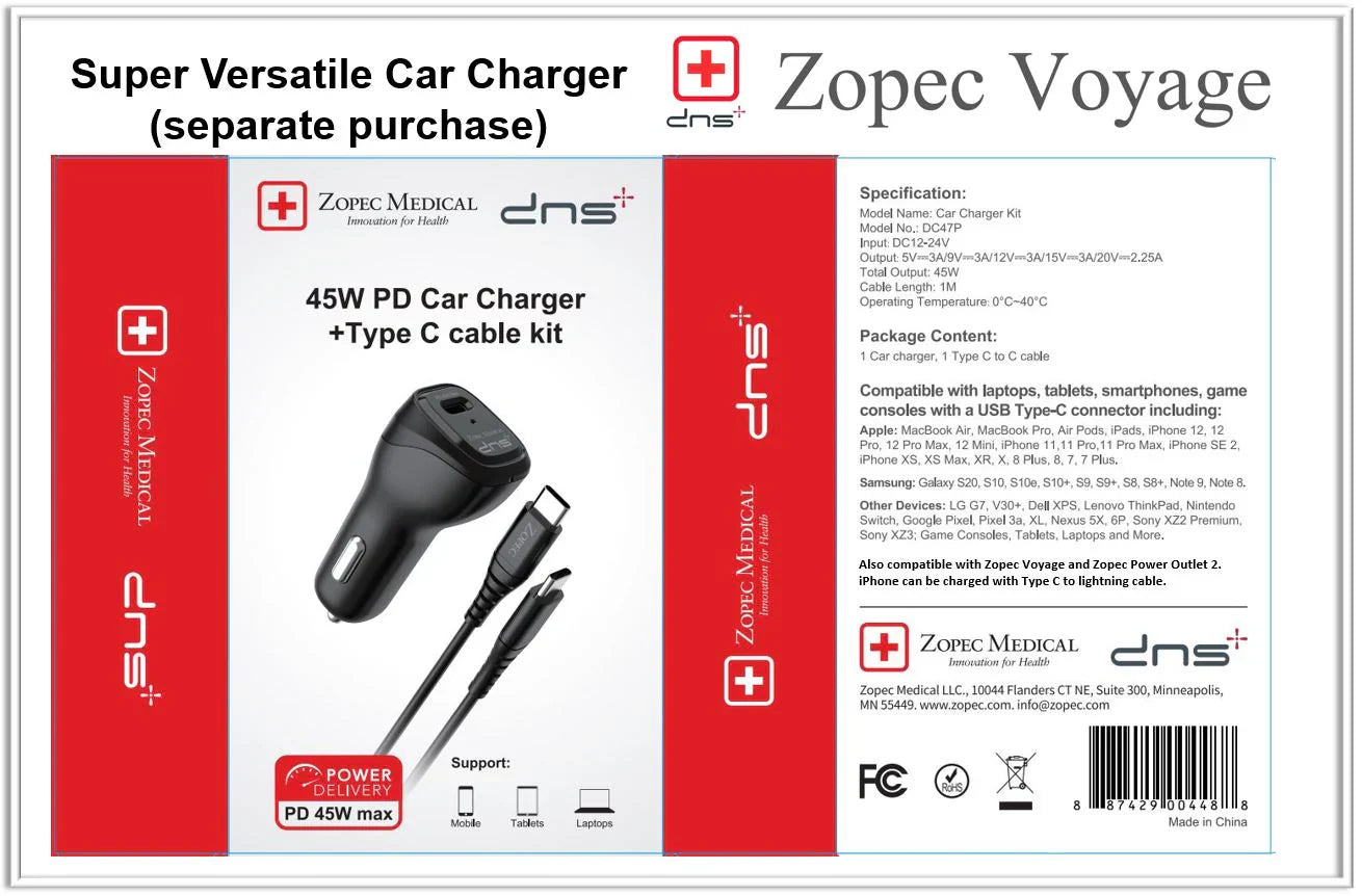 Zopec 45W PD Car Charger