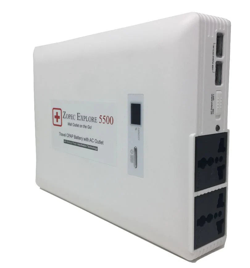 Zopec EXPLORE 5500 CPAP Home UPS Backup Battery (Humidifier Only. NOT FOR HEATED TUBE.)